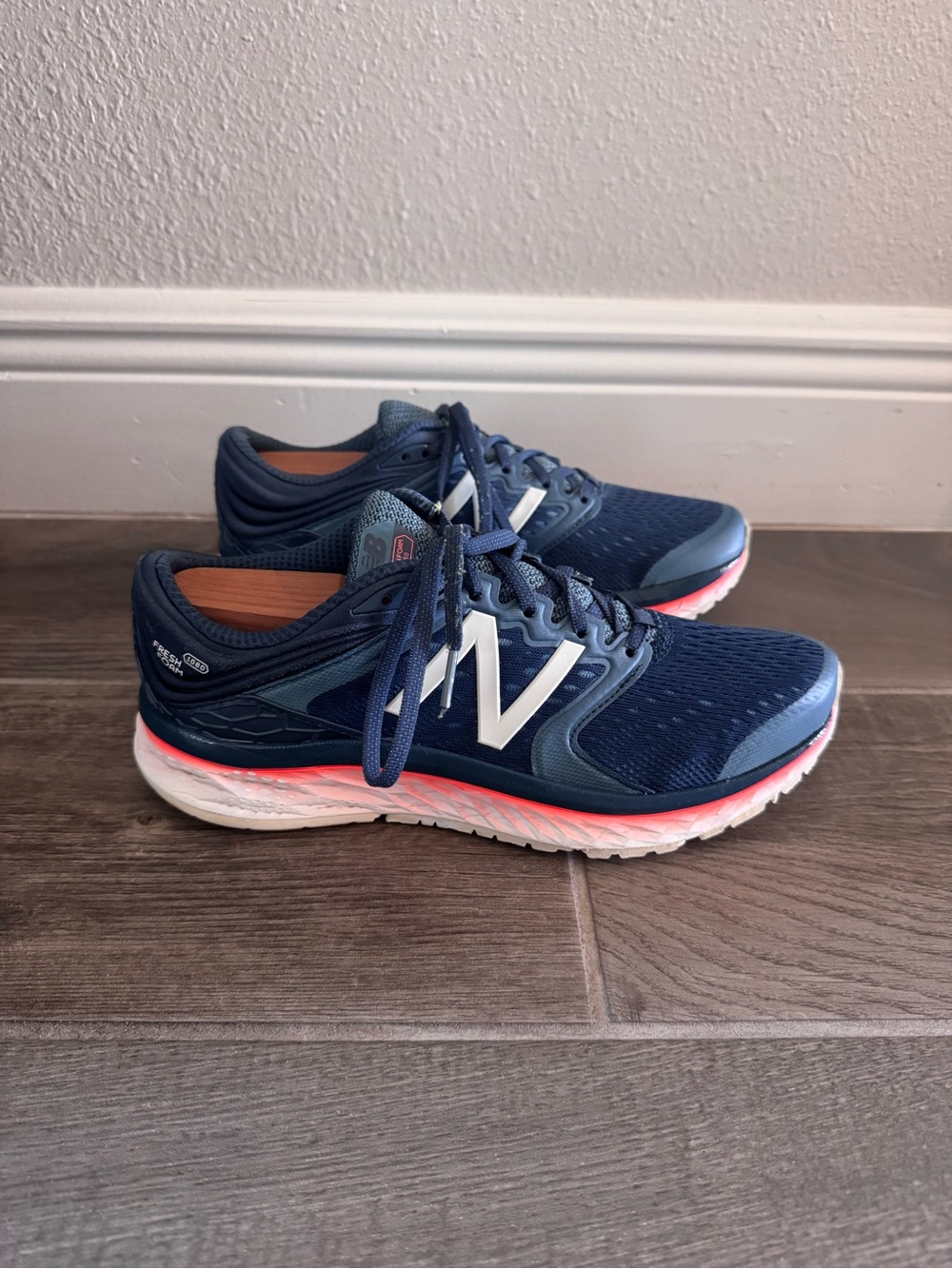 New Balance Women’s Athletic Running Shoes - Navy with Pink Accents